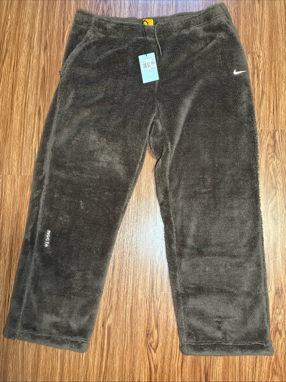 Nike Nocta Sherpa Fleece Sweatpants Size 2XL Brown